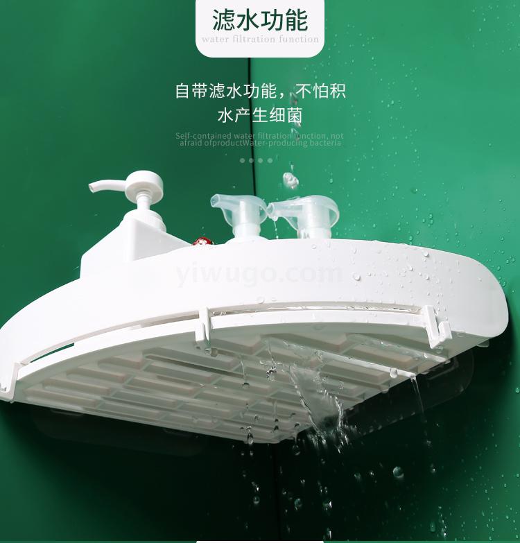 Non-perforating toilet bathroom shelf hanging hand wash toilet washstand towel rack toiletries storage box Non-perforating toilet bathroom shelf hanging hand wash toilet washstand towel rack toiletries storage box