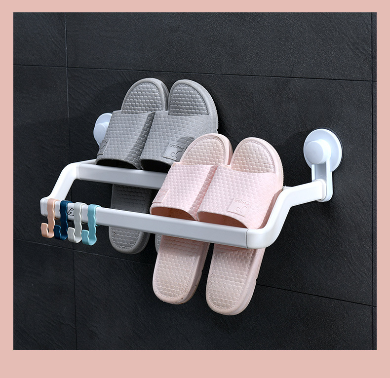 Factory Express Bathroom Slipper Rack Wall-Mounted Bathroom Punch-Free Shelf Door Back Shoe Storage Fantastic Factory Express Bathroom Slipper Rack Wall-Mounted Bathroom Punch-Free Shelf Door Back Shoe Storage Fantastic