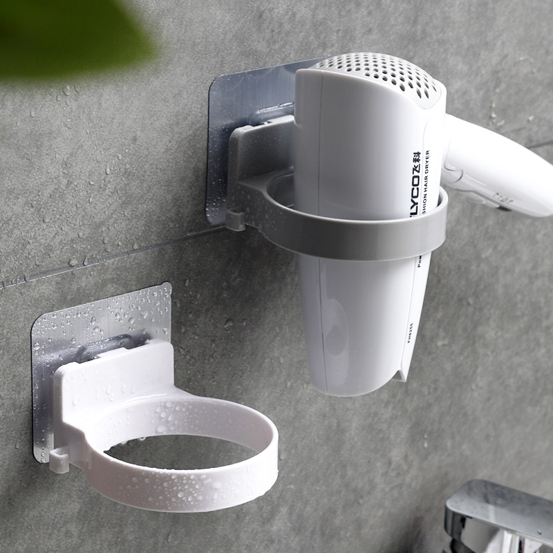 Non-punch household bathroom shelf wall hanging Storage rack hair dryer rack