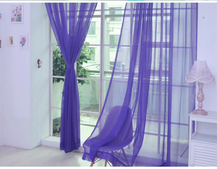 Wedding Solid Color Glass Screen Transparent Mesh Curtains Ready-Made Curtain Wholesale Cross Wedding Solid Color Glass Screen Transparent Mesh Curtains Ready-Made Curtain Wholesale Cross