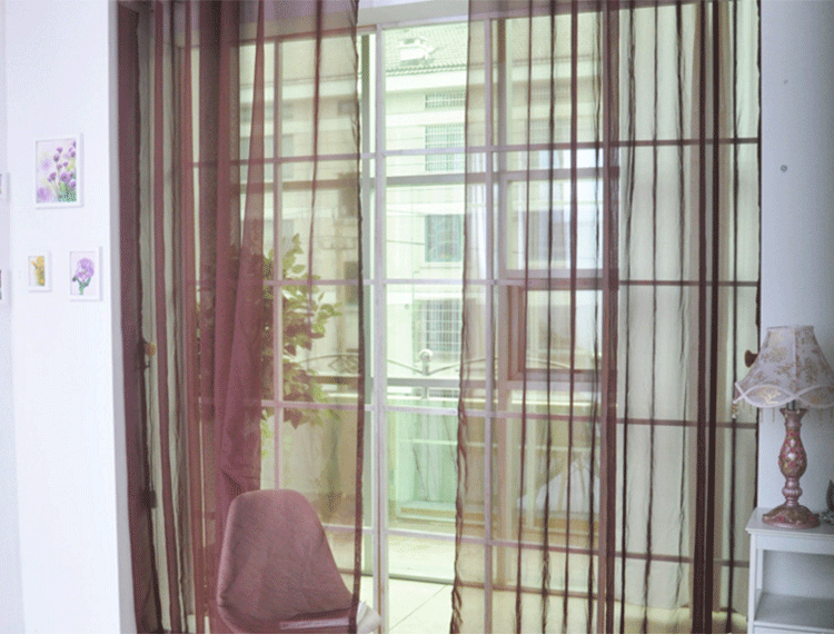 Wedding Solid Color Glass Screen Transparent Mesh Curtains Ready-Made Curtain Wholesale Cross Wedding Solid Color Glass Screen Transparent Mesh Curtains Ready-Made Curtain Wholesale Cross