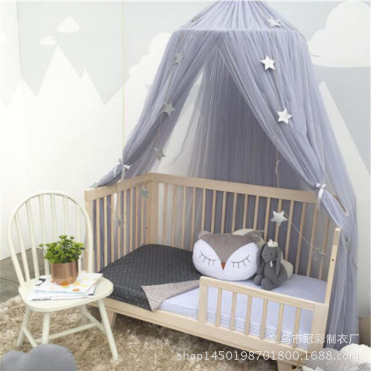  Ins Explosion Amazon Children&#039;s Room Dome Mosquito Nets and the Curtains Kid&#039;s Tent Bed Curtain Babies&#039; Mosquito Net
