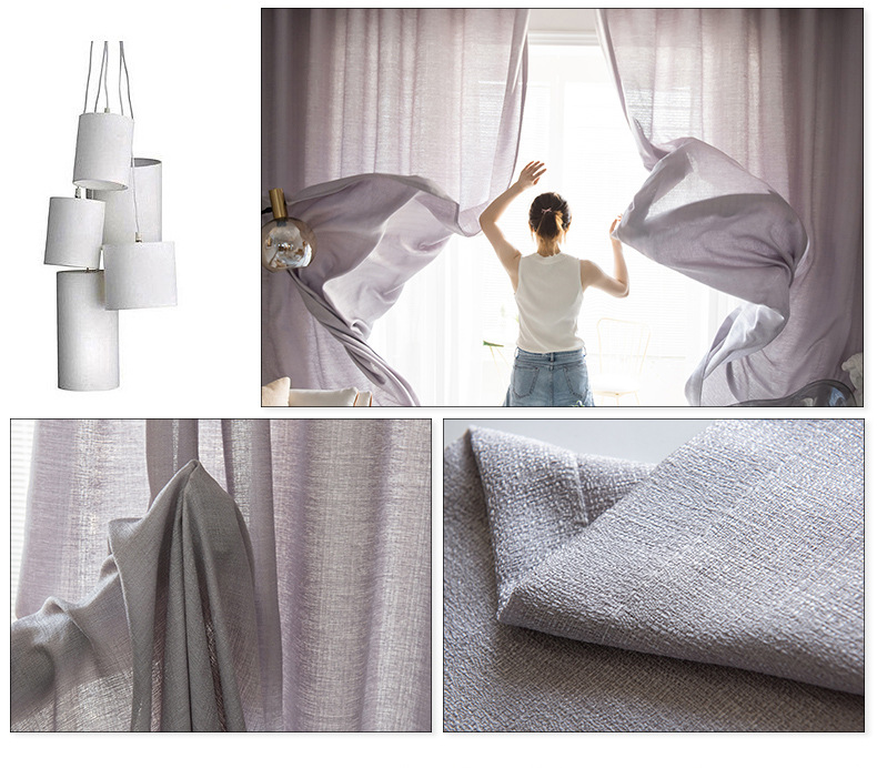 Curtain Mesh Curtains Light Transmission Nontransparent Window Screen Nordic Pure Color Thickened White Yarn Velcro Living Room Bedroom Custom Finished Product Curtain Mesh Curtains Light Transmission Nontransparent Window Screen Nordic Pure Color Thickened White Yarn Velcro Living Room Bedroom Custom Finished Product