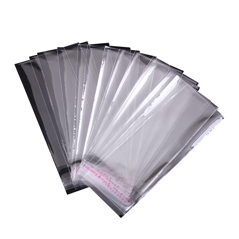 OPP Self-Adhesive Sticker Closure Bags 3*5 Small Size Transparent Plastic Packaging Bag Badge Coin Ornament Dustproof Bag