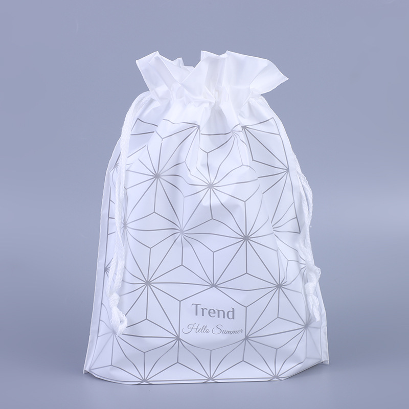 Factory in Stock Double-Layer Frosted PE Drawstring Bag Eva Plastic Packaging Bag Stockings T-shirt Clothing Drawstring Bundle Factory in Stock Double-Layer Frosted PE Drawstring Bag Eva Plastic Packaging Bag Stockings T-shirt Clothing Drawstring Bundle