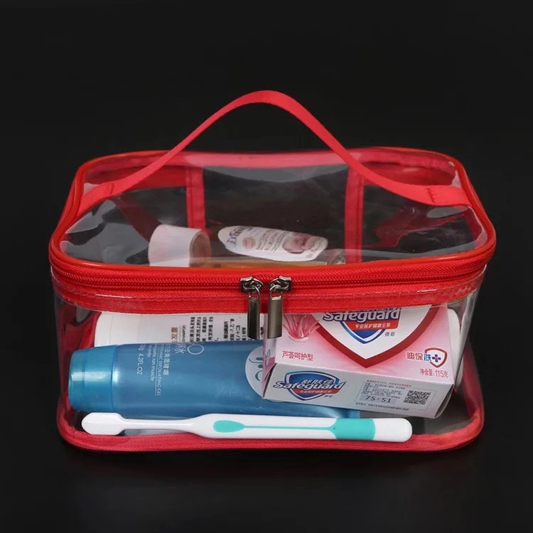 Factory Direct Sales Transparent PVC Cosmetic Storage Bag PVC Zipper Bag Plastic Packaging Bag Customizable Logo Factory Direct Sales Transparent PVC Cosmetic Storage Bag PVC Zipper Bag Plastic Packaging Bag Customizable Logo