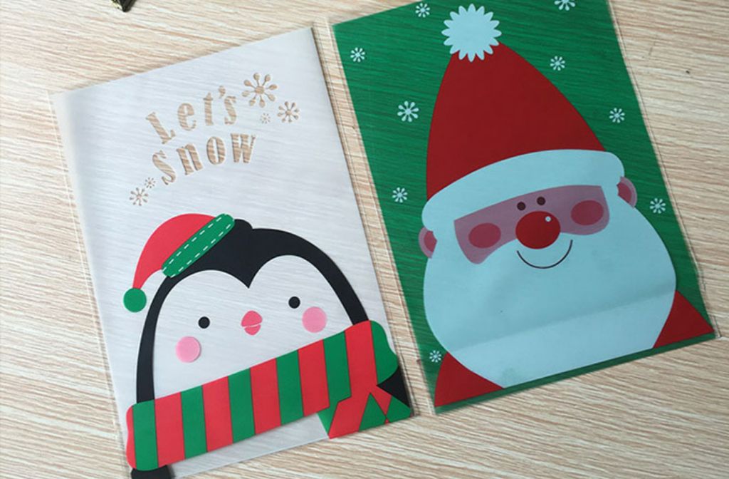 Santa Claus Gift Bag Biscuits Bag Flat Mouth Doypack Gift Plastic Packaging Bag OPP Small Bag 100 Pieces Santa Claus Gift Bag Biscuits Bag Flat Mouth Doypack Gift Plastic Packaging Bag OPP Small Bag 100 Pieces