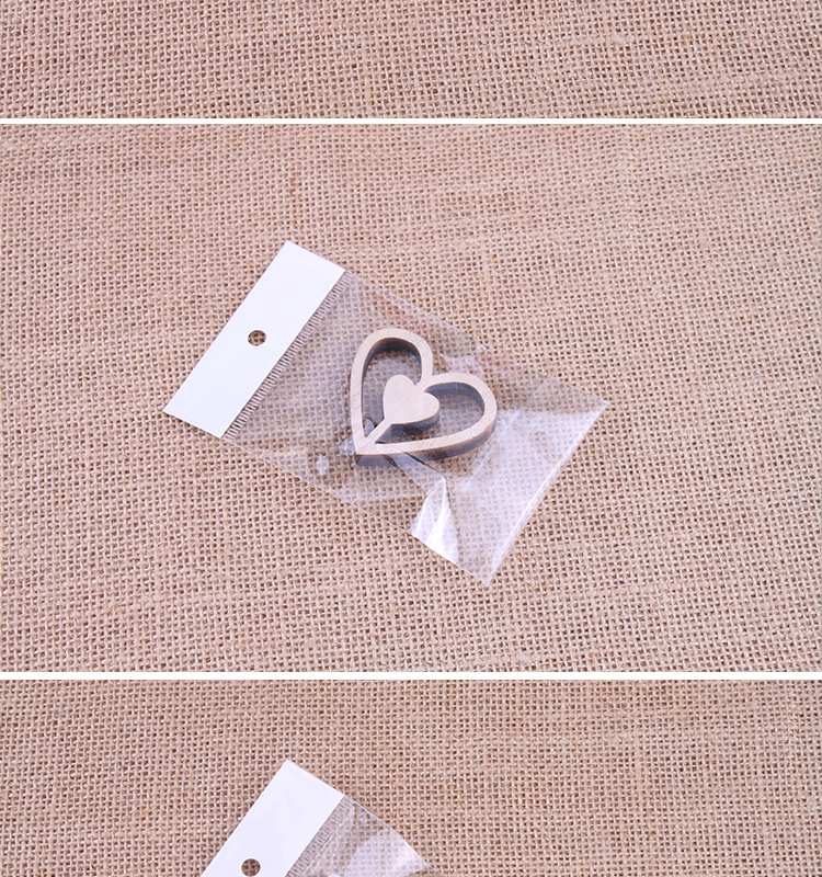 Plastic packaging bag can print the logo card head OPP bag self-adhesive bag transparent plastic bag.