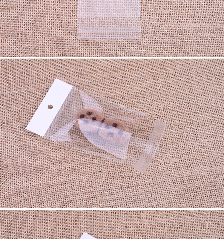 Plastic packaging bag can print the logo card head OPP bag self-adhesive bag transparent plastic bag.