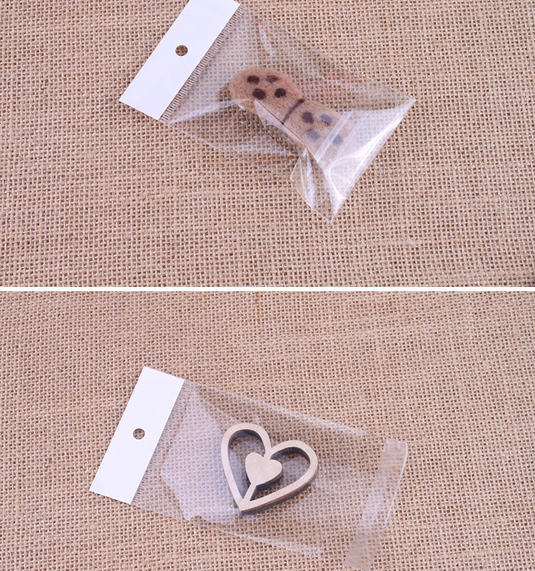 Plastic packaging bag can print the logo card head OPP bag self-adhesive bag transparent plastic bag.