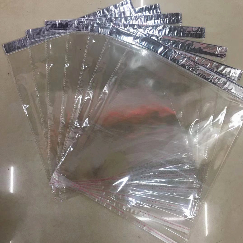 OPP Silver Chuck Transparent Plastic Packaging Bag 25*30 Thickened Cloth Bag