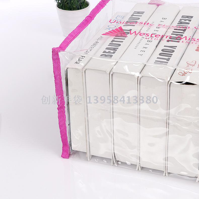 Custom sewn PVC handbag environmental protection gift shopping bag plastic packaging bag can be printed Custom sewn PVC handbag environmental protection gift shopping bag plastic packaging bag can be printed