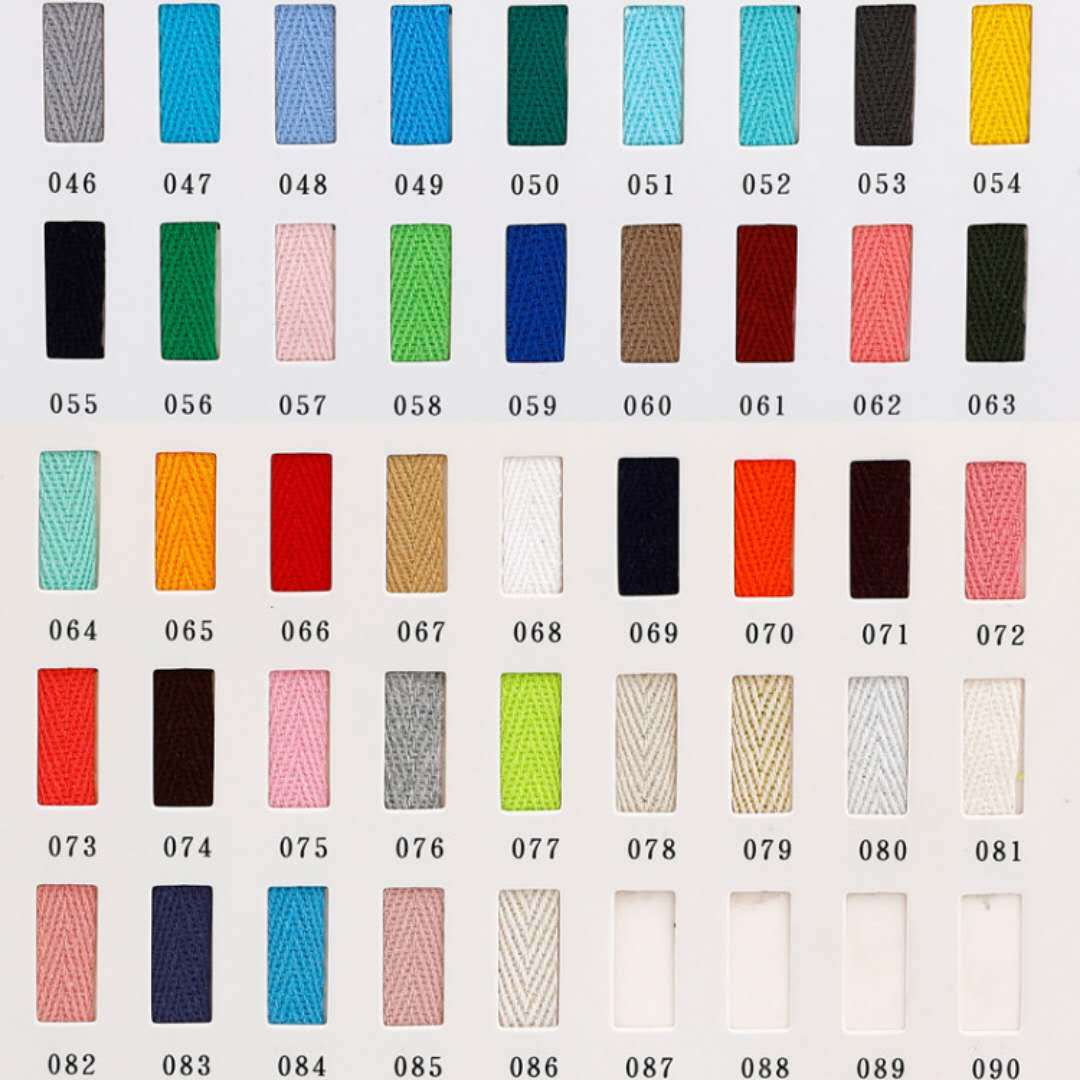 Manufacturers wholesale quality 100% cotton spun rayon tape 0.6cm-10cm cotton yarn clothing package with herringback cotton ribbon