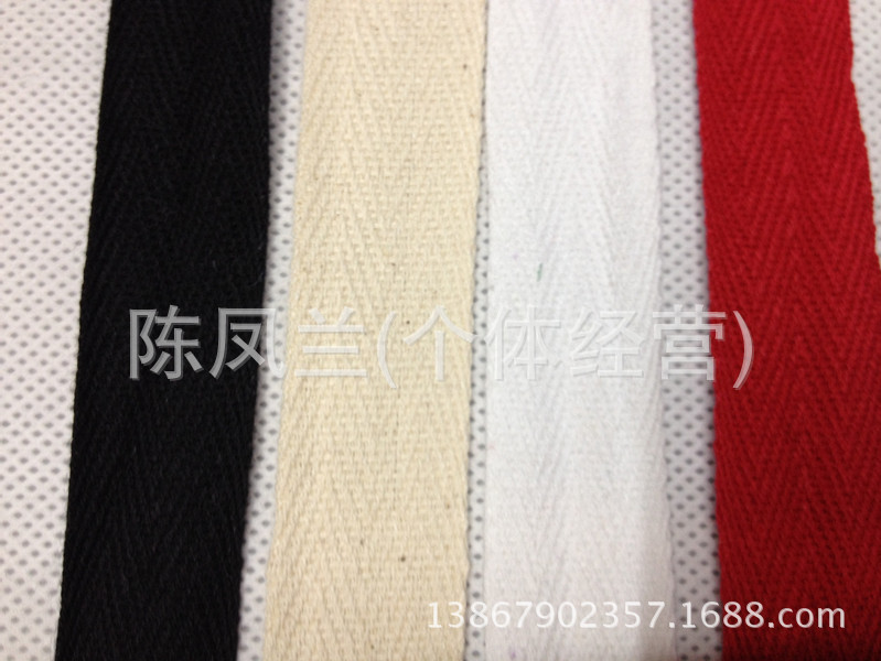 Manufacturers wholesale quality 100% cotton spun rayon tape 0.6cm-10cm cotton yarn clothing package with herringback cotton ribbon