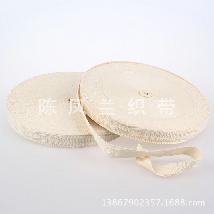 Manufacturers wholesale quality 100% cotton spun rayon tape 0.6cm-10cm cotton yarn clothing package with herringback cotton ribbon