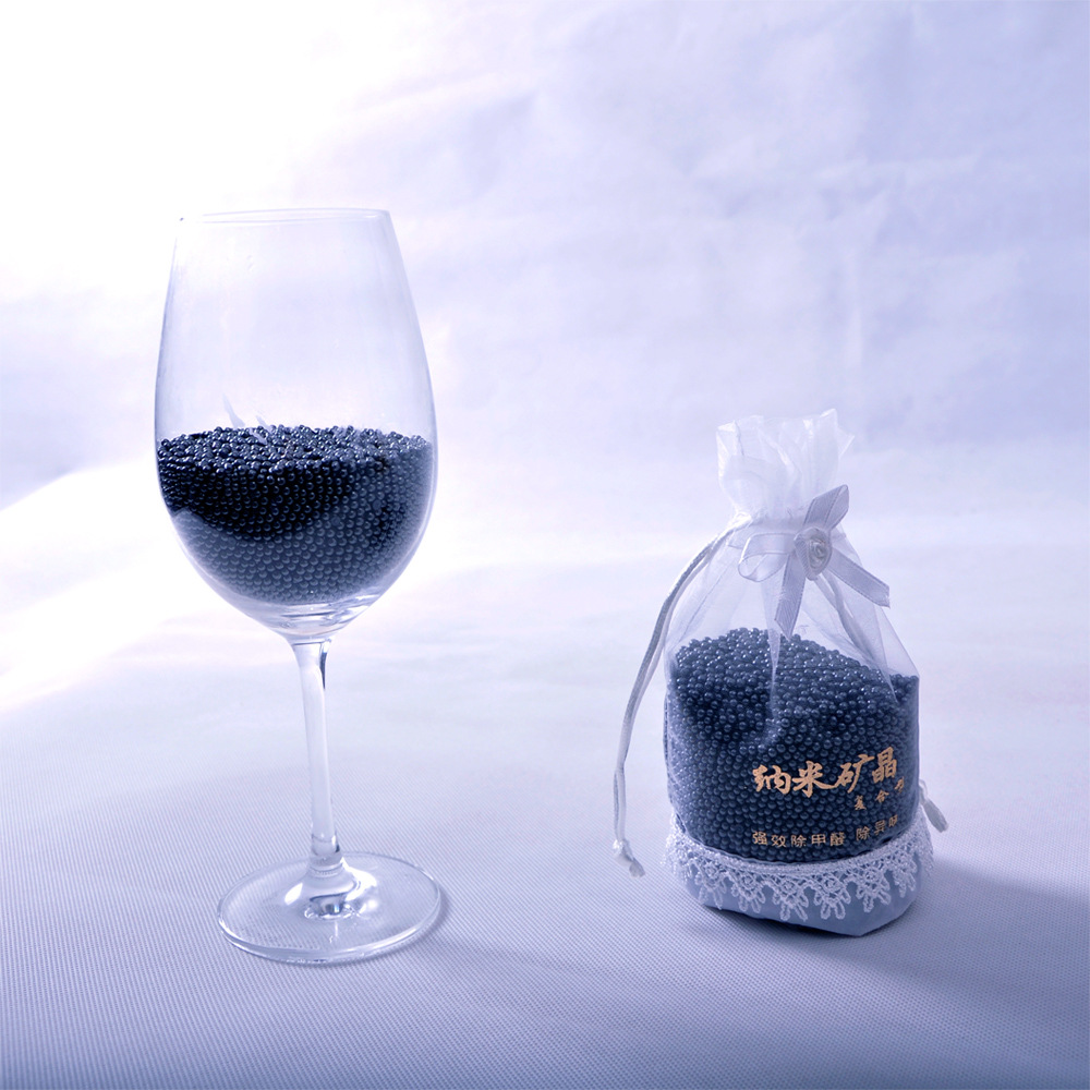 Formaldehyde Removal Products Odor Removing Bag Dehumidification Indoor and Outdoor White Yarn Nano Mineral Crystal Bamboo Charcoal Package Bamboo Charcoal Activated Carbon Diatom Pure