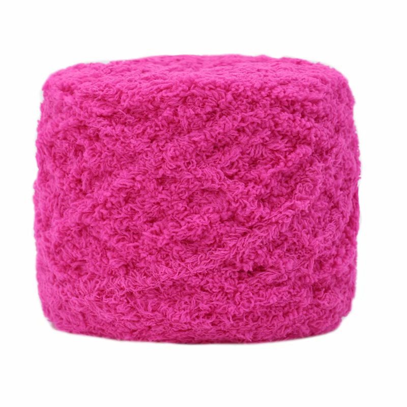3-Strand Coral Fleece Wool Towel Yarn Half Velvet Hand Knitting Yarn Baby Thread Scarf Hat Sub-Thread Poke Embroidery Material Package