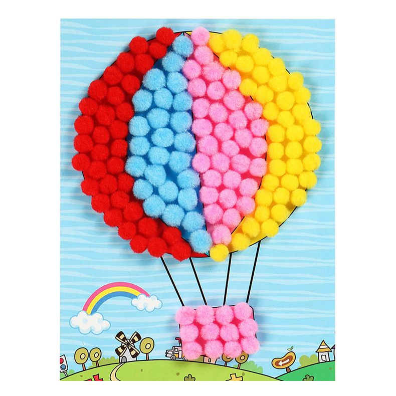 Kindergarten DIY plush ball 30 mm small package 10 polypropylene perspex-walled ball high elastic yarn plush ball Kindergarten DIY plush ball 30 mm small package 10 polypropylene perspex-walled ball high elastic yarn plush ball