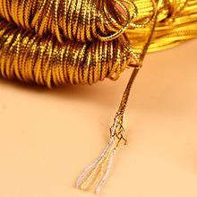 Factory Direct Sales 8-Strand round Hollow-Core Gold Thread Tag String Onion Line Gift Package Line Filigree Metallic Yarn Stereotyped Rope Factory Direct Sales 8-Strand round Hollow-Core Gold Thread Tag String Onion Line Gift Package Line Filigree Metallic Yarn Stereotyped Rope