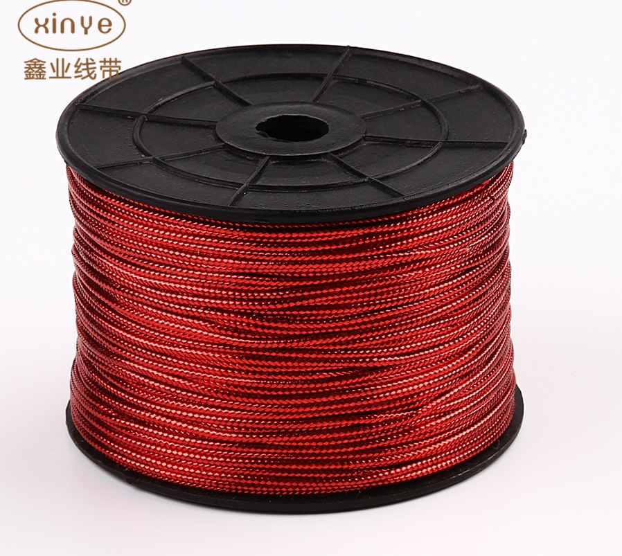 Factory Direct Sales 8-Strand round Hollow-Core Gold Thread Tag String Onion Line Gift Package Line Filigree Metallic Yarn Stereotyped Rope Factory Direct Sales 8-Strand round Hollow-Core Gold Thread Tag String Onion Line Gift Package Line Filigree Metallic Yarn Stereotyped Rope