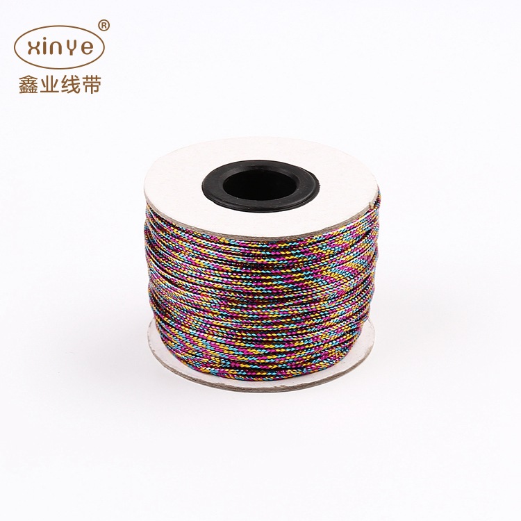 Factory Direct Sales 8-Strand round Hollow-Core Gold Thread Tag String Onion Line Gift Package Line Filigree Metallic Yarn Stereotyped Rope Factory Direct Sales 8-Strand round Hollow-Core Gold Thread Tag String Onion Line Gift Package Line Filigree Metallic Yarn Stereotyped Rope