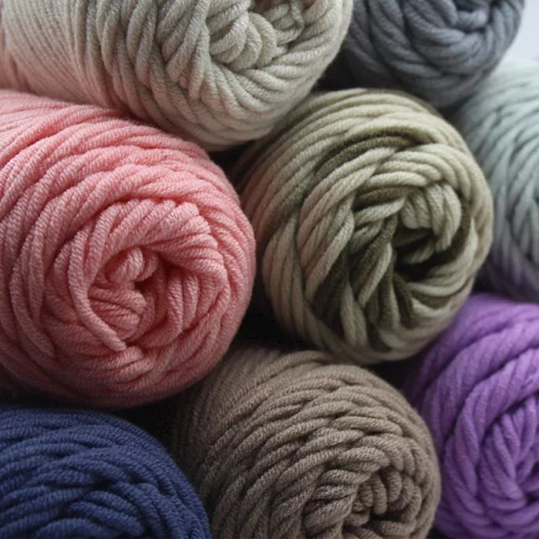 8-Strand Lover Woven Yarn Korea Cotton Milk Cotton Scarf Hat Eight-Strand Coarse Yarn Poke Embroidery Material Package Thread