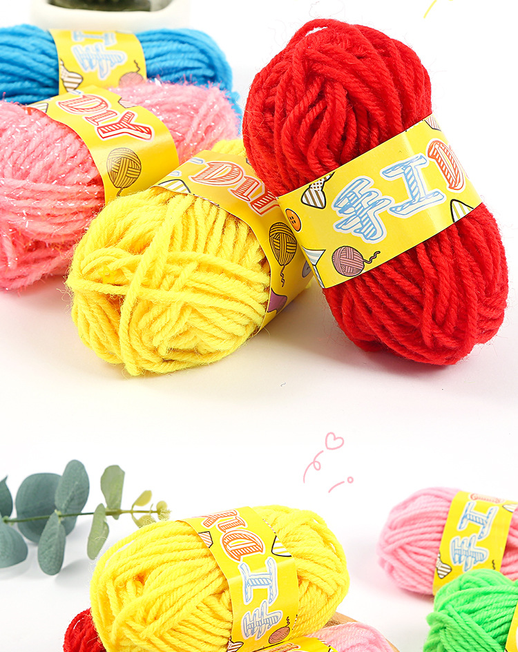 Color Woolen Yarn Ball 12 Color Wool Ball Kindergarten Handmade DIY Material Package Children's Production Creative Weaving Wholesale Color Woolen Yarn Ball 12 Color Wool Ball Kindergarten Handmade DIY Material Package Children's Production Creative Weaving Wholesale