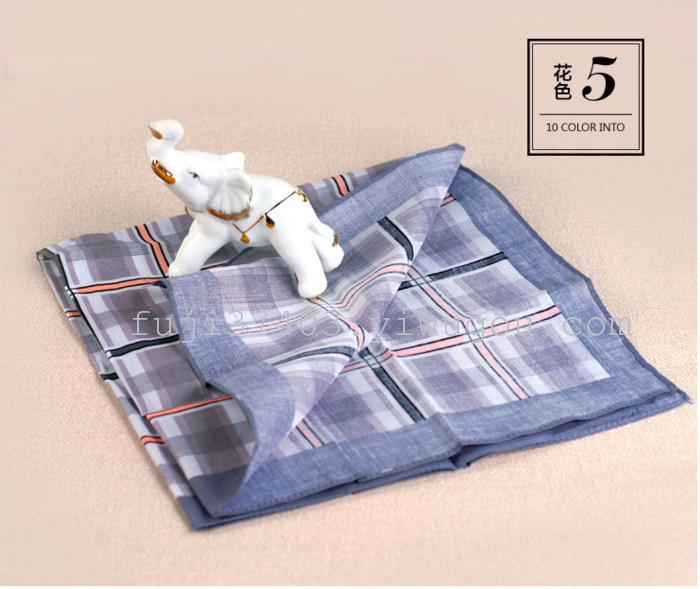 Men's pure cotton 60s yarn boxed package printing handkerchief Men's pure cotton 60s yarn boxed package printing handkerchief