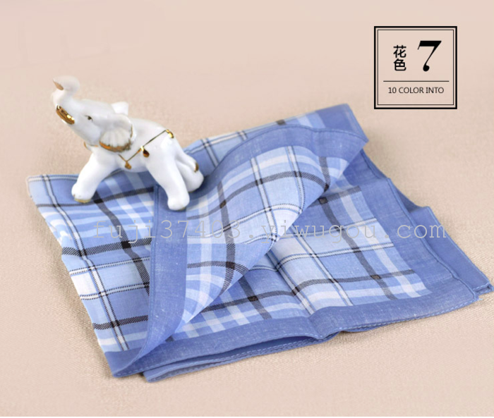 Men's pure cotton 60s yarn boxed package printing handkerchief Men's pure cotton 60s yarn boxed package printing handkerchief