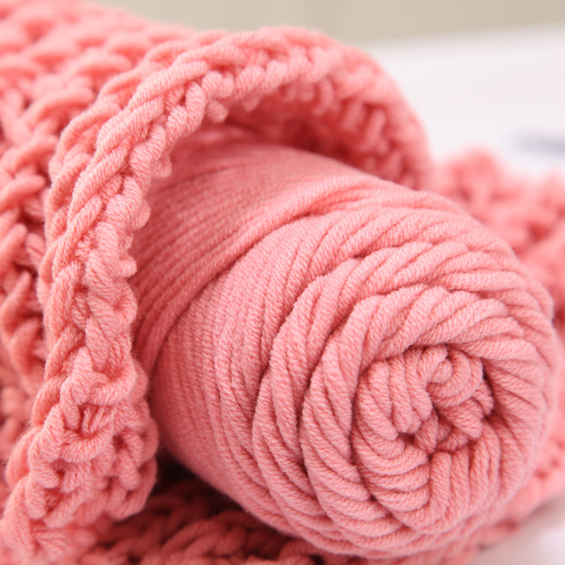 Yacai Handmade DIY Woven for Boyfriend Women&#039;s Self-Woven Scarf Wool Ball Thick Knitting Yarn Ball Lover Milk Cotton Material Package