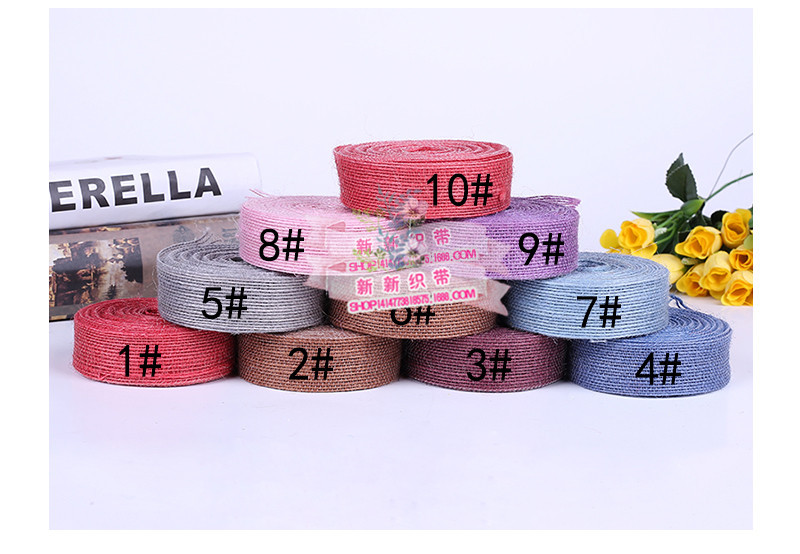 Yarn-Dyed Hemp Rope Mobile Phone Bag Package Pendant Ribbon Clothes Float Pants Side Tape Decorative Band Ribbon Yarn-Dyed Hemp Rope Mobile Phone Bag Package Pendant Ribbon Clothes Float Pants Side Tape Decorative Band Ribbon