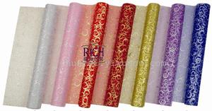 Gift wrapping gauze wedding flowers package color glitter yarn