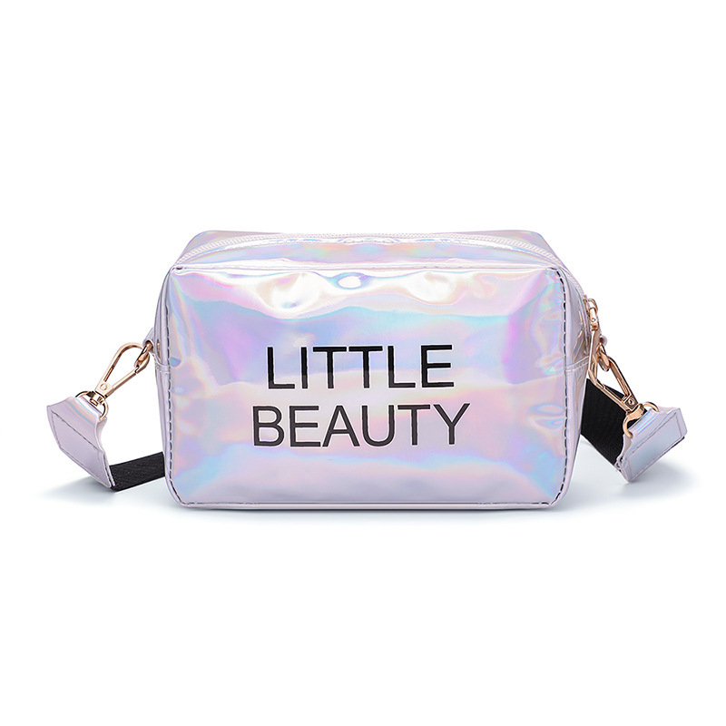 Women&#039;s Bag 2021 New Dazzling Color Letters Crossbody Small Square Bag Fashion Trendy Thick Shoulder Strap Mobile Phone Bag Gift Bag