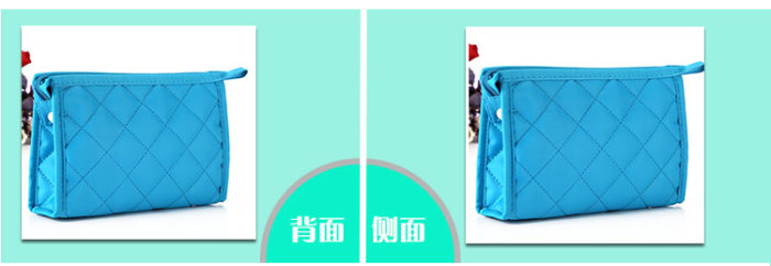 Embroidered cosmetic bag cosmetic bag clutch bag diamond lattice storage bag gift bag three piece kit