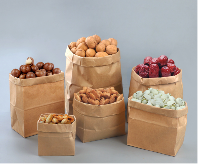 Spot Supply Handbag Paper Bag Catering Take out Take Away Handbag Gift Bag Kraft Paper Bag Custom Logo