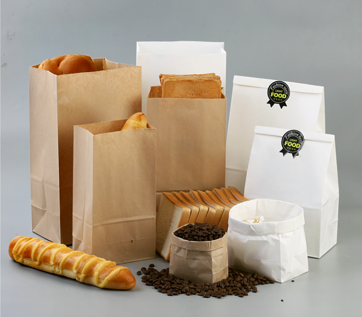 Spot Supply Handbag Paper Bag Catering Take out Take Away Handbag Gift Bag Kraft Paper Bag Custom Logo
