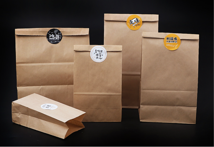 Spot Supply Handbag Paper Bag Catering Take out Take Away Handbag Gift Bag Kraft Paper Bag Custom Logo