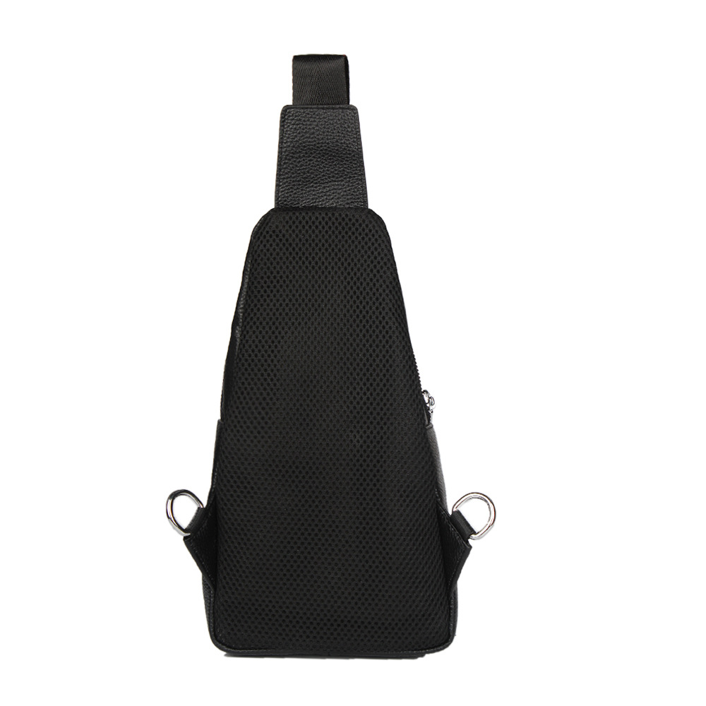 Factory Wholesale Genuine Leather Shoulder Backpack Crocodile Leather Pattern Shoulder Messenger Bag High-End Boutique Chest Bag Gift Bag New