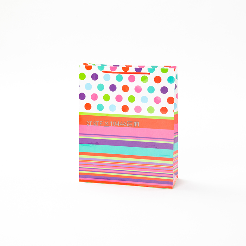 Dot Currently Available Take-out Advertising Paper Bag Gift Bag White Card Copper Plate Handbag Cloth Bag Program Gift Bag