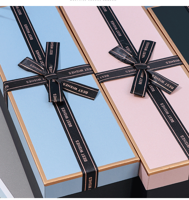 New Rectangular Bow Gift Bag Tiandigai Water Cup Perfume Packaging Paper Box Umbrella Storage Gift Box