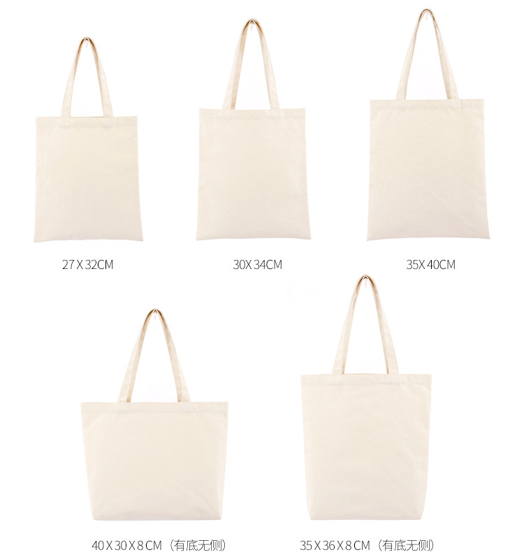 Factory Direct Sales Canvas Reticule Cotton Bag Gift Bag Linen Printed Shopping Bag Shopping Bag