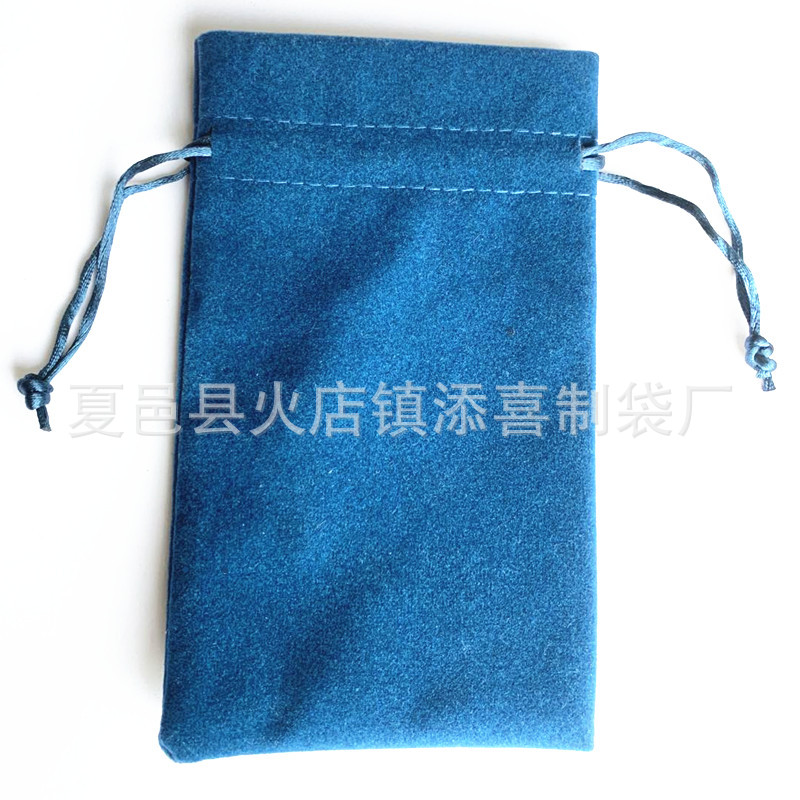 Golden Edge Flannel Bag Gift Bag Jewelry Bag Jewelry Bag Bracelet Silk Pouch Crafts Gold Mouth Flannel Lucky Bag