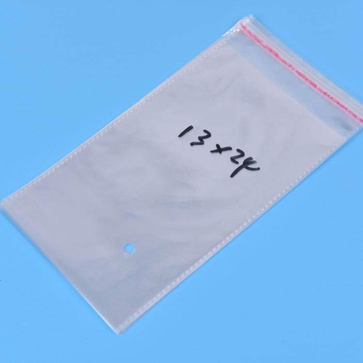 Yiwu manufacturer opp gift bag 13*24 plastic bag self-sealing bag quality good price reasonable.