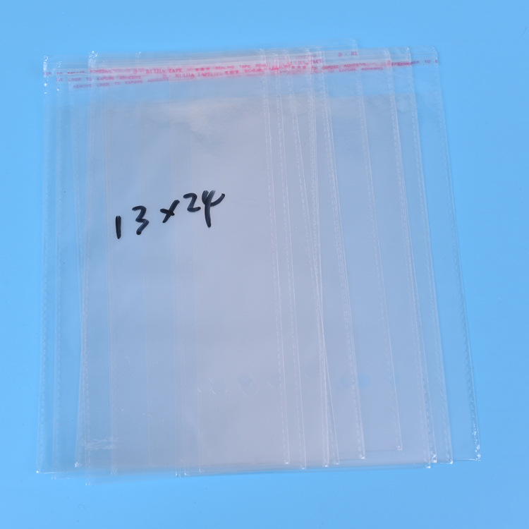 Yiwu manufacturer opp gift bag 13*24 plastic bag self-sealing bag quality good price reasonable.