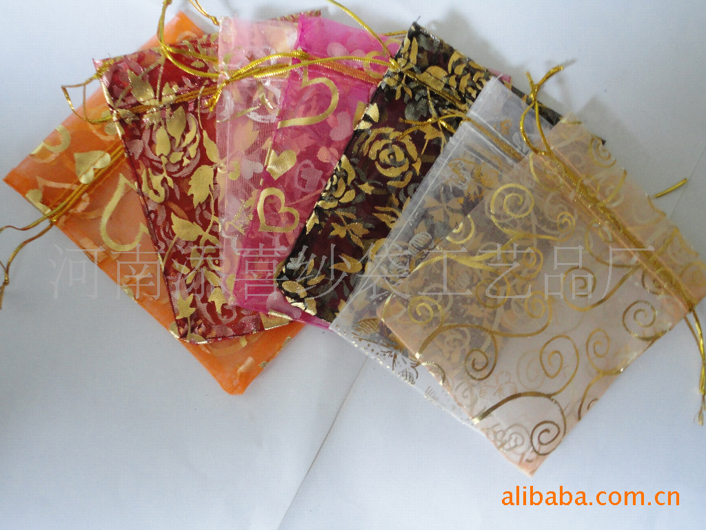 Factory in Stock Candy Mesh Plain Pearl Yarn Cosmetics Drawstring Bag Gift Bag More Sizes Ogen Chiffon Bag
