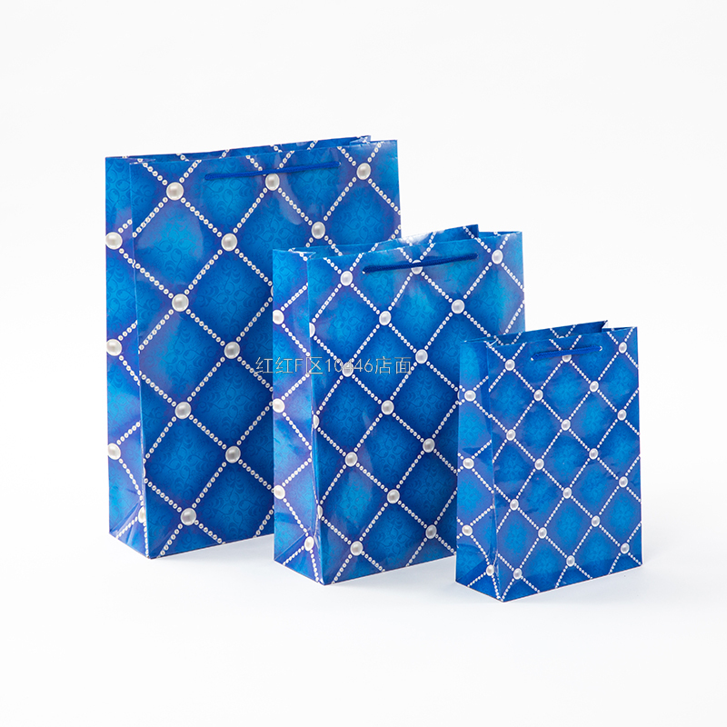 Paper Gift Bag Custom Sale Ad Bag Vertical Bar Shopping Handbag Wrapping Paper Currently Available Factory Direct Sales