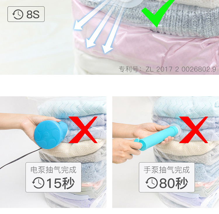 Compression Bag No Pumping Storage Bag Thickened ThreeDimensional Clothes Finishing Packaging Vacuum Bag OEM Custom Compression Bag No Pumping Storage Bag Thickened ThreeDimensional Clothes Finishing Packaging Vacuum Bag OEM Custom