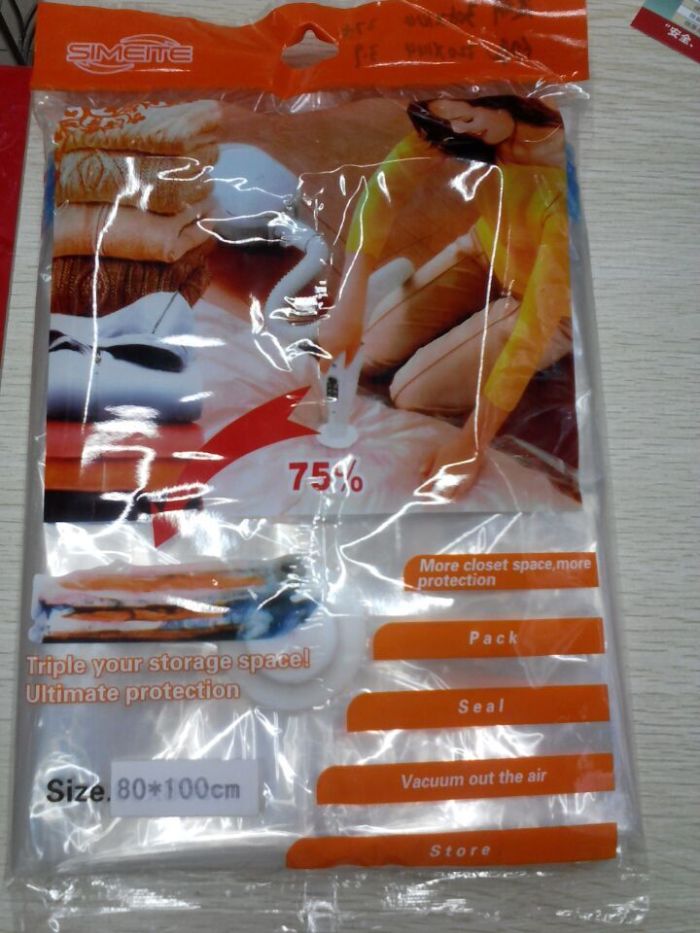 Vacuum bag compression will bag.