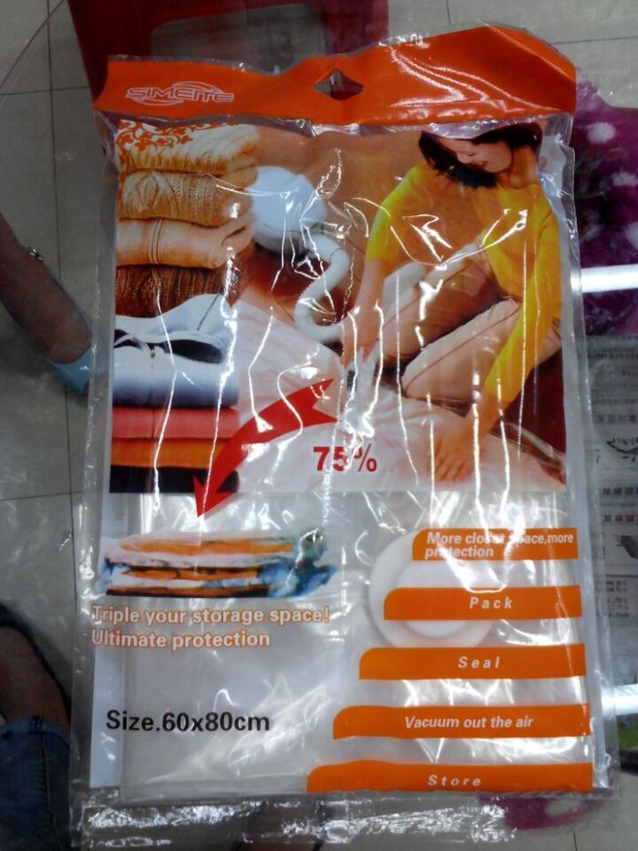 Vacuum bag compression will bag.