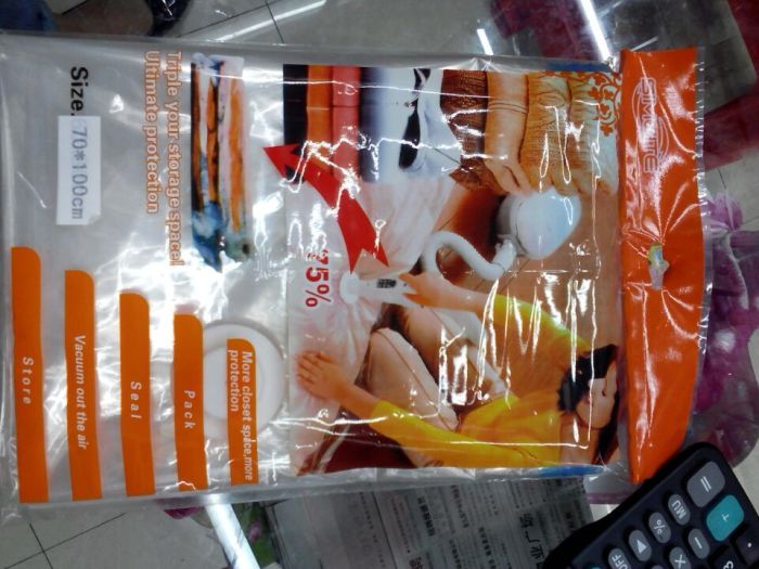 Vacuum bag compression will bag.